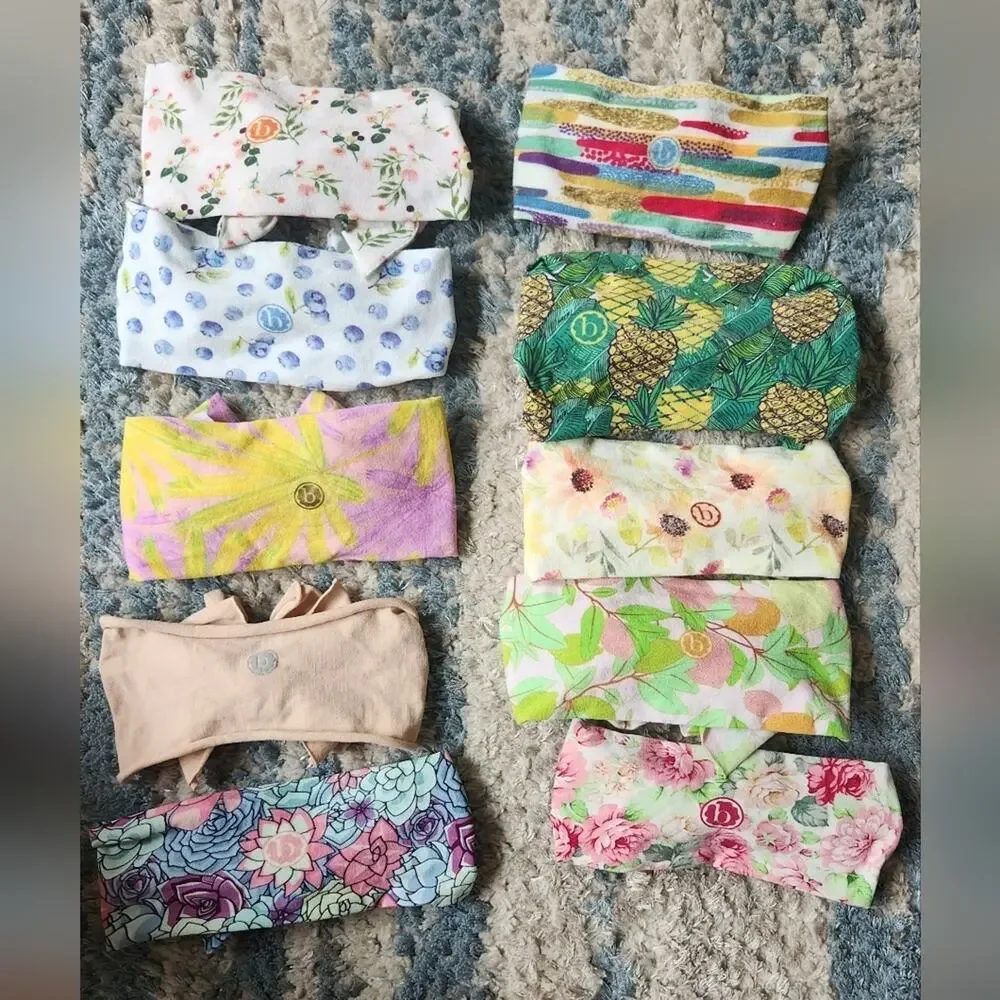 Baby Bling Headbands Unique Prints || Set of 10 EUC